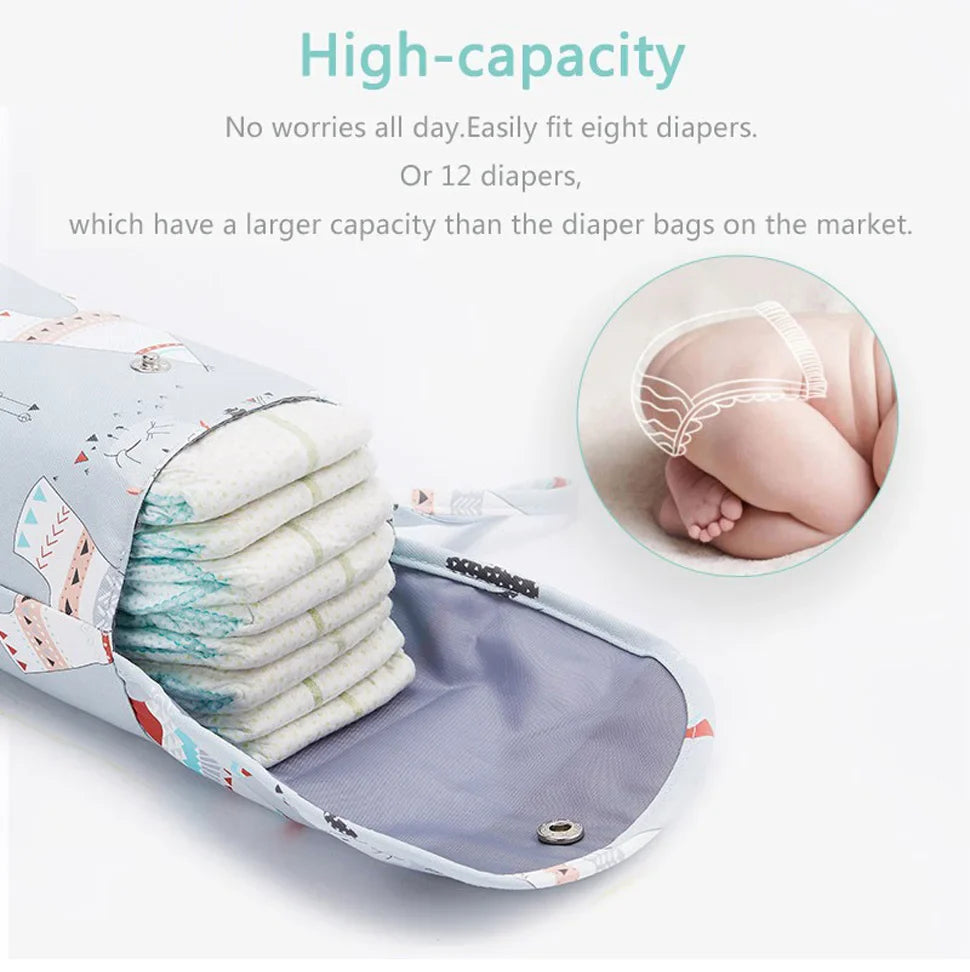 Waterproof and Reusable Baby Diaper Bag