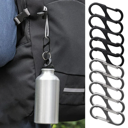 5PCS S Type Carabiner Anti-Theft Aluminum Alloy