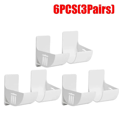 2/6PCS Wall Mounted Trash Bags Holder